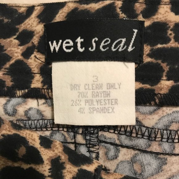 Wet Seal Leopard Print Slacks - Picture 8 of 9